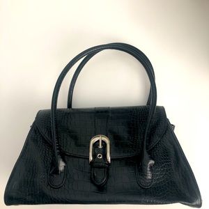 LOFT Croc Embossed Satchel